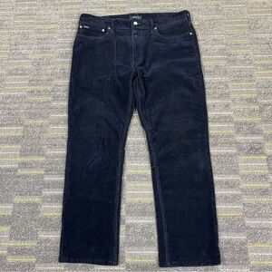 Polo Ralph Lauren Varick Slim Straight Corduroy Pants Men 37x29 Blue 5 pocket